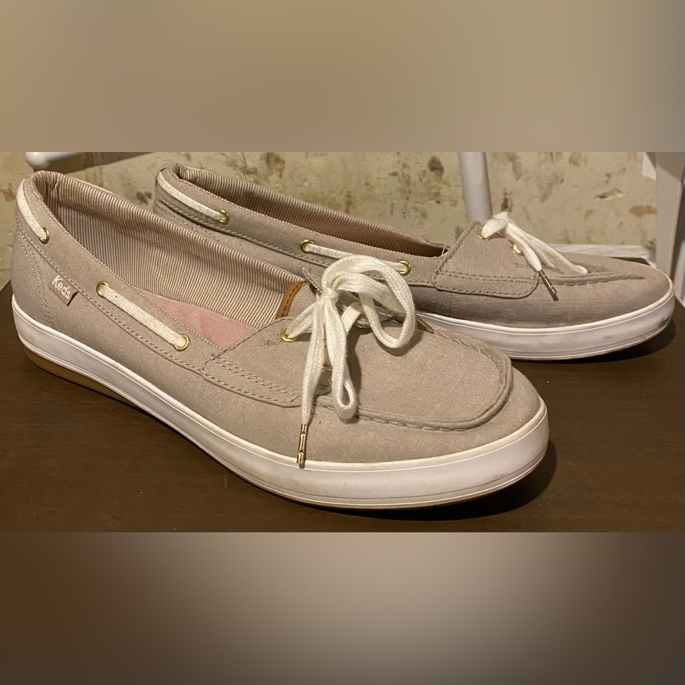 Keds Women's Cream Canvas Loafers